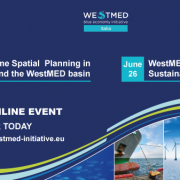 westmed Italy webinar on MSP and tourism announcement poster