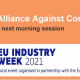 text only poster european alliance agains coronavirus