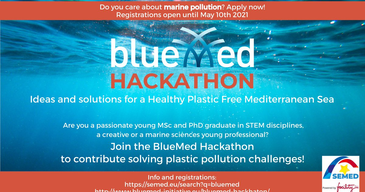 Bluemed hackathon event poster