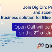 digicirc call announcement poster with text ansd sailing boat