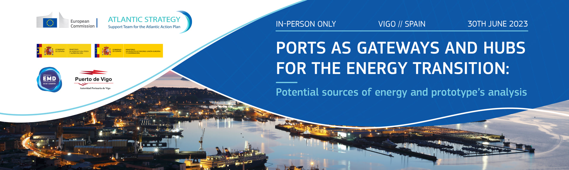 announcement poster ports as gateways event 30 June 2023