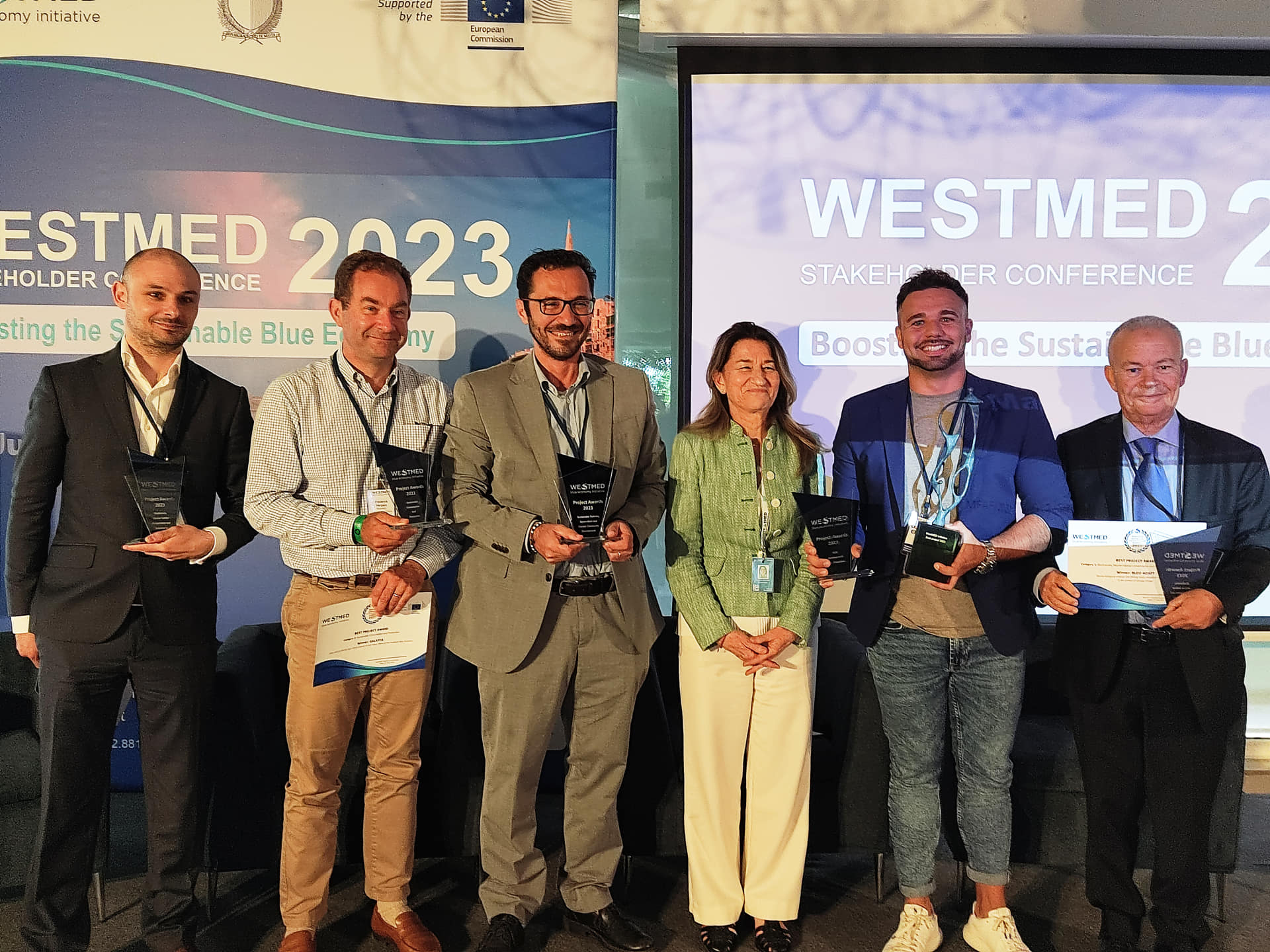 2023 WestMED Award winners on stage