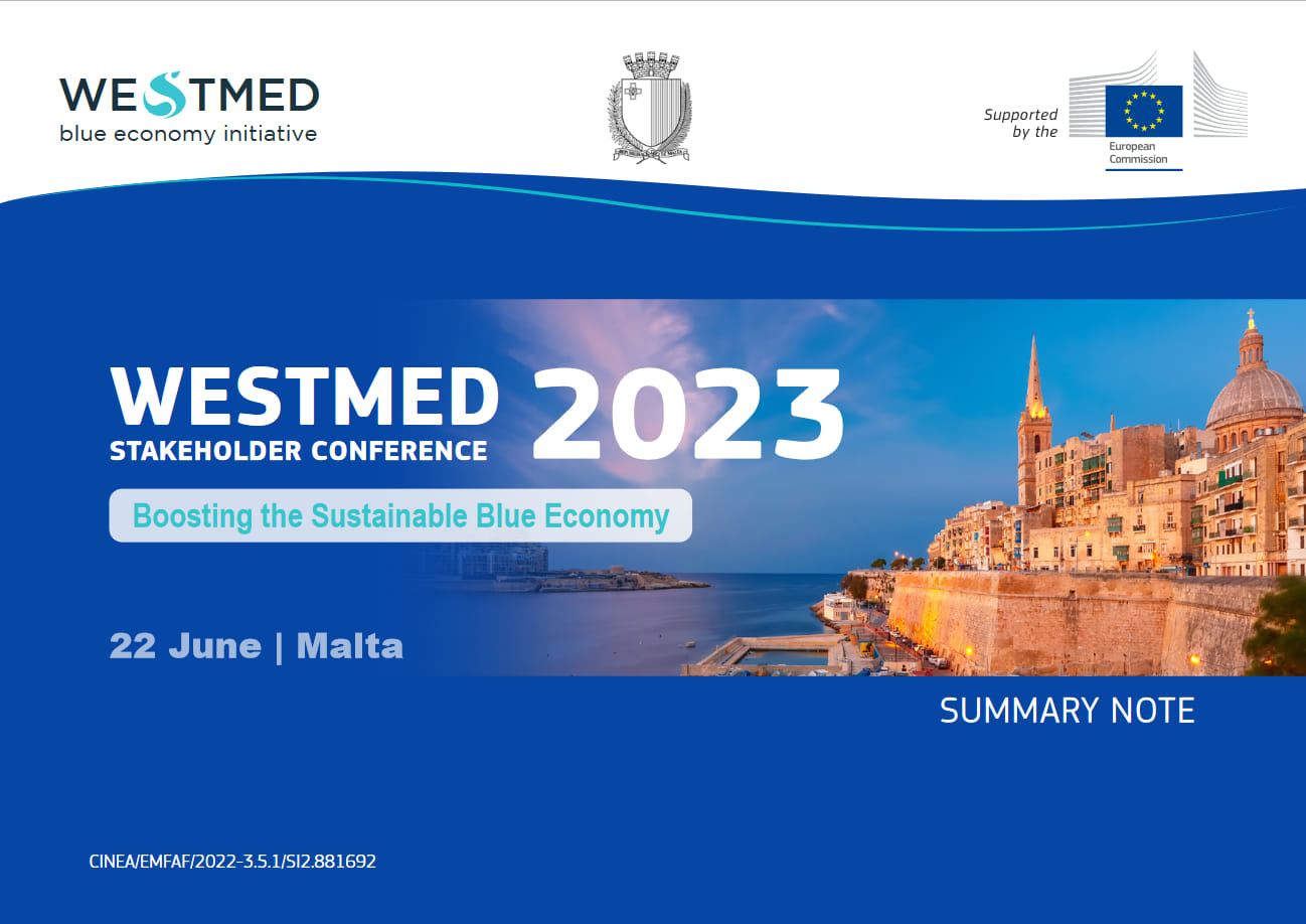 front cover WestMED Stakeholder Conference 2023 Summary Note
