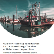 front cover of financing opportunities guide for the green transition of fisheries and aquaculture 2023