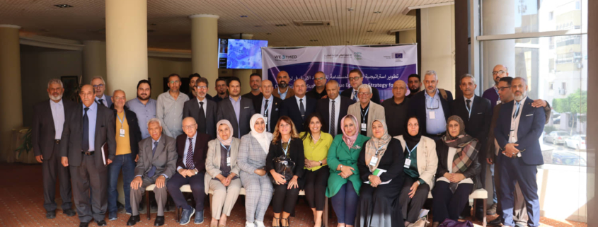 Group picture of participants at Libya's first WestMED national stakeholder event 2023