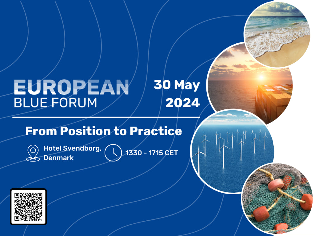 event announcement poster for European Blue Forum annual meeting 2024