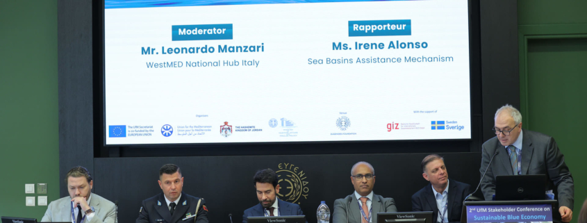 Leonardo Manzari and Irene Alonso at UfM Stakeholder Conference 2024