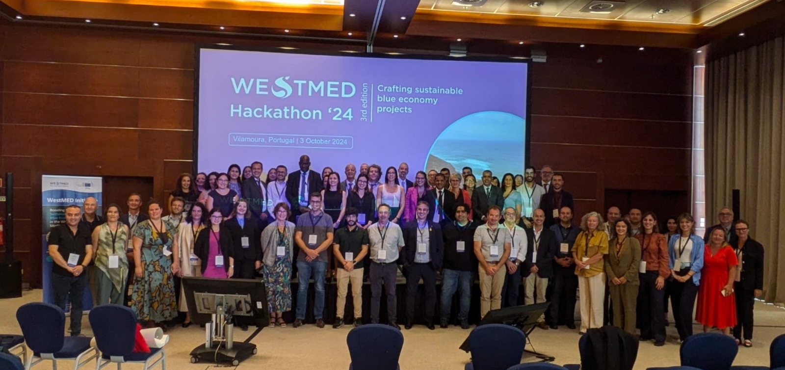 group picture with all participants from the WestMED Hackathon 2024