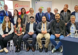 Family picture of participants Callmeblue project meeting in Tunisia on 21 February 2025