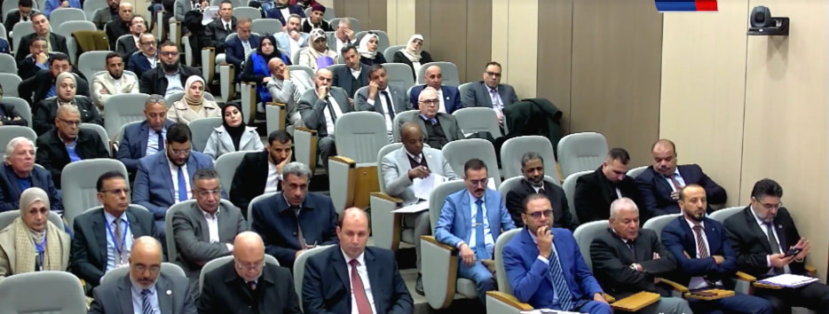 Confrence hall filled with participants for the WestMED event in Libya on Blue Economy investments - February 2025