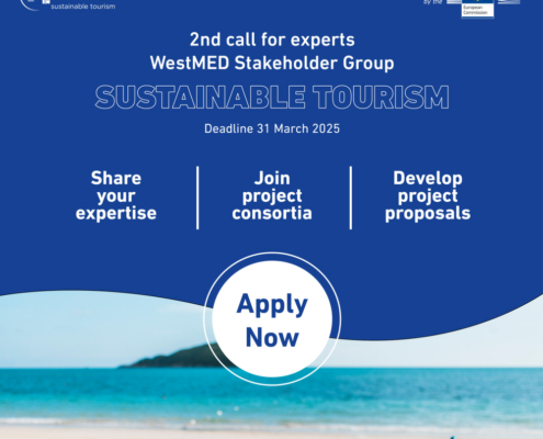 2nd call for experts WestMED stakeholder Group on Susttainable tourism incl beach with kayak