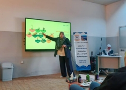 Masauda Abuarosha presenting at a conference in Sousse (2025)
