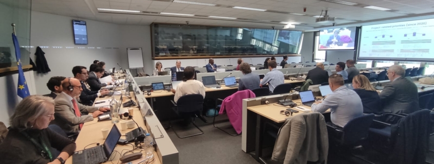 WestMED Steering Committee meeting in Brussels 2025 with participants in a meeting room