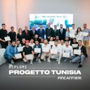 group of students showing their certificates