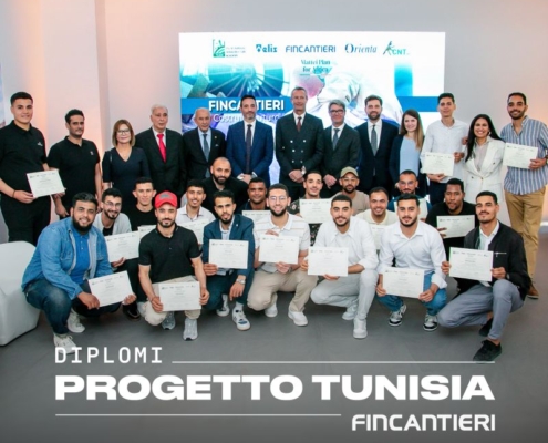 group of students showing their certificates
