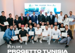 group of students showing their certificates