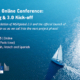 event announcement poster with aerial of sailing ship