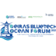logo Oeiras bl;uetech ocean forum with drawing of lighhouse and the logos of partner organisations