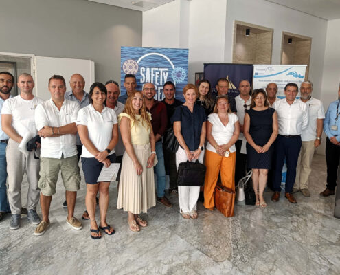 Group photo of participants at Marina managers training July 1, 2025 in Malta